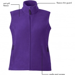 Features - Core365 Journey Fleece Custom Vests - Women's