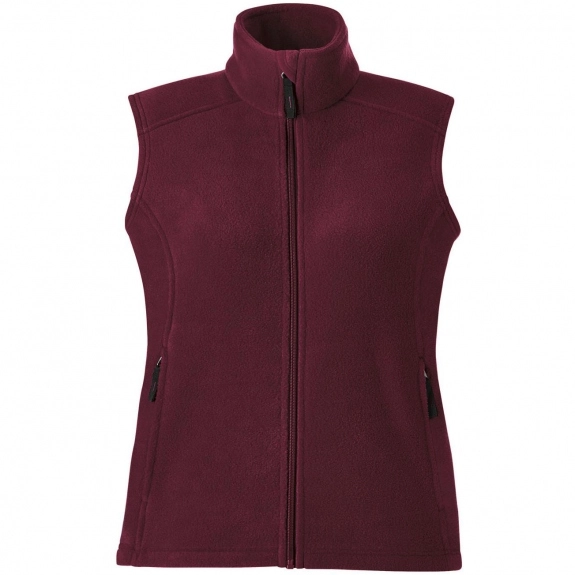 Burgundy Core365 Journey Fleece Custom Vest