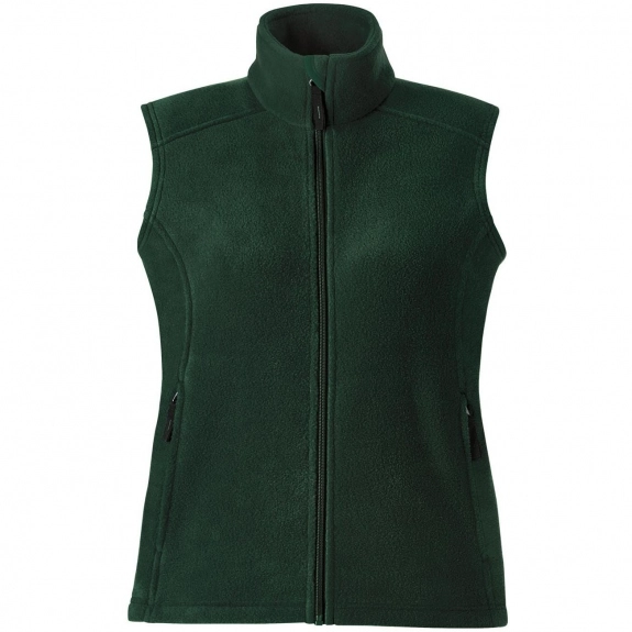 Forest Green Core365 Journey Fleece Custom Vest