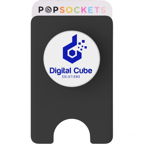 Backer Card PopWallet Plus Lite Custom Cell Phone Wallet & Stand
