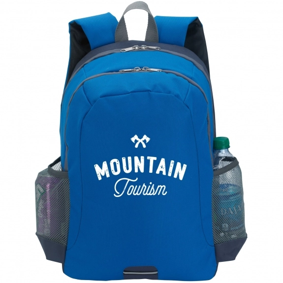 Blue Reflective Promotional Backpack