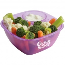 Translucent Purple Dip-It Custom Snack Bowl