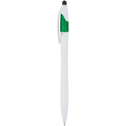 Green 3-Color Twist-Action Javelin Stylus Custom Pen 