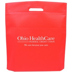 Red - Die Cut Handle Logo Trade Show Tote
