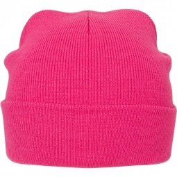 Pink Knitted Promotional Beanie Cap
