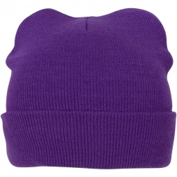 Purple Knitted Promotional Beanie Cap