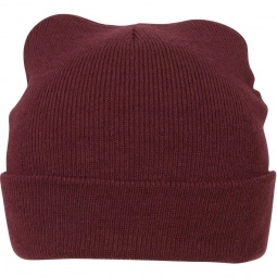 Maroon Knitted Promotional Beanie Cap