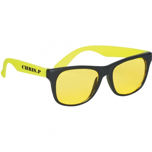 Colored Tinted Lenses Rubberized Custom Sunglasses