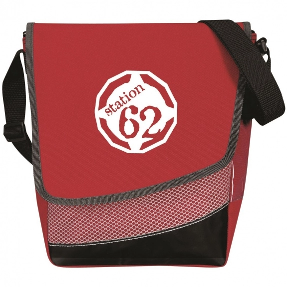 Red Crossbody Promotional Cooler Bags