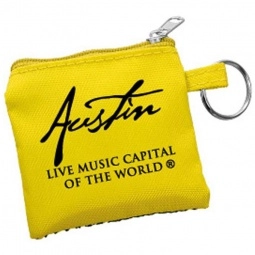 Yellow Sporty Ear Buds in Custom Imprinted Pouch