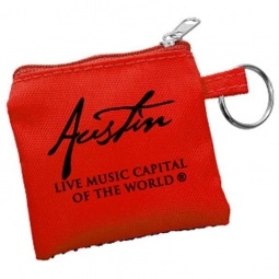 Red Sporty Ear Buds in Custom Imprinted Pouch