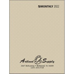 Tan Monthly Desk Appointment Custom Planner - 7"w x 10"h