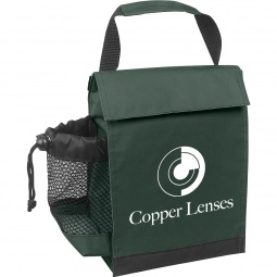 Forest Insulated Custom Lunch Bags w/ Drawstring Pocket