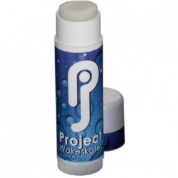 White Full Color Logo Suncreen Lip Balm in Jumbo Tube - SPF 30