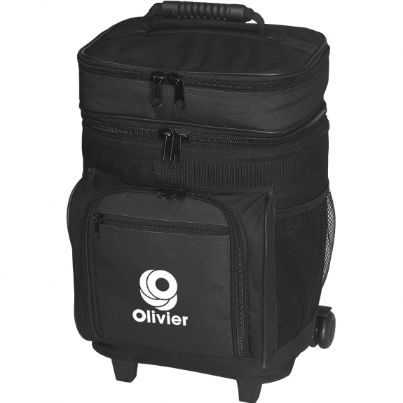 Black Rolling Promotional Cooler Bags - 30 Can