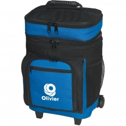 Royal Blue Rolling Promotional Cooler Bags - 30 Can