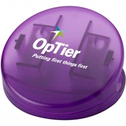 Translucent Purple Round Keep-It Custom Bag Clip 