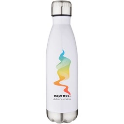 Full Color Vacuum Insulated Stainless Steel Custom Water Bottle - 17 oz.