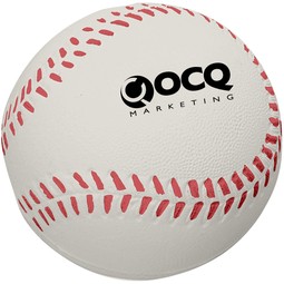 Baseball Shaped Custom Logo Stress Ball
