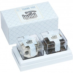 White - Full Color 2-Way Signature Custom Cube - Gourmet Pretzel