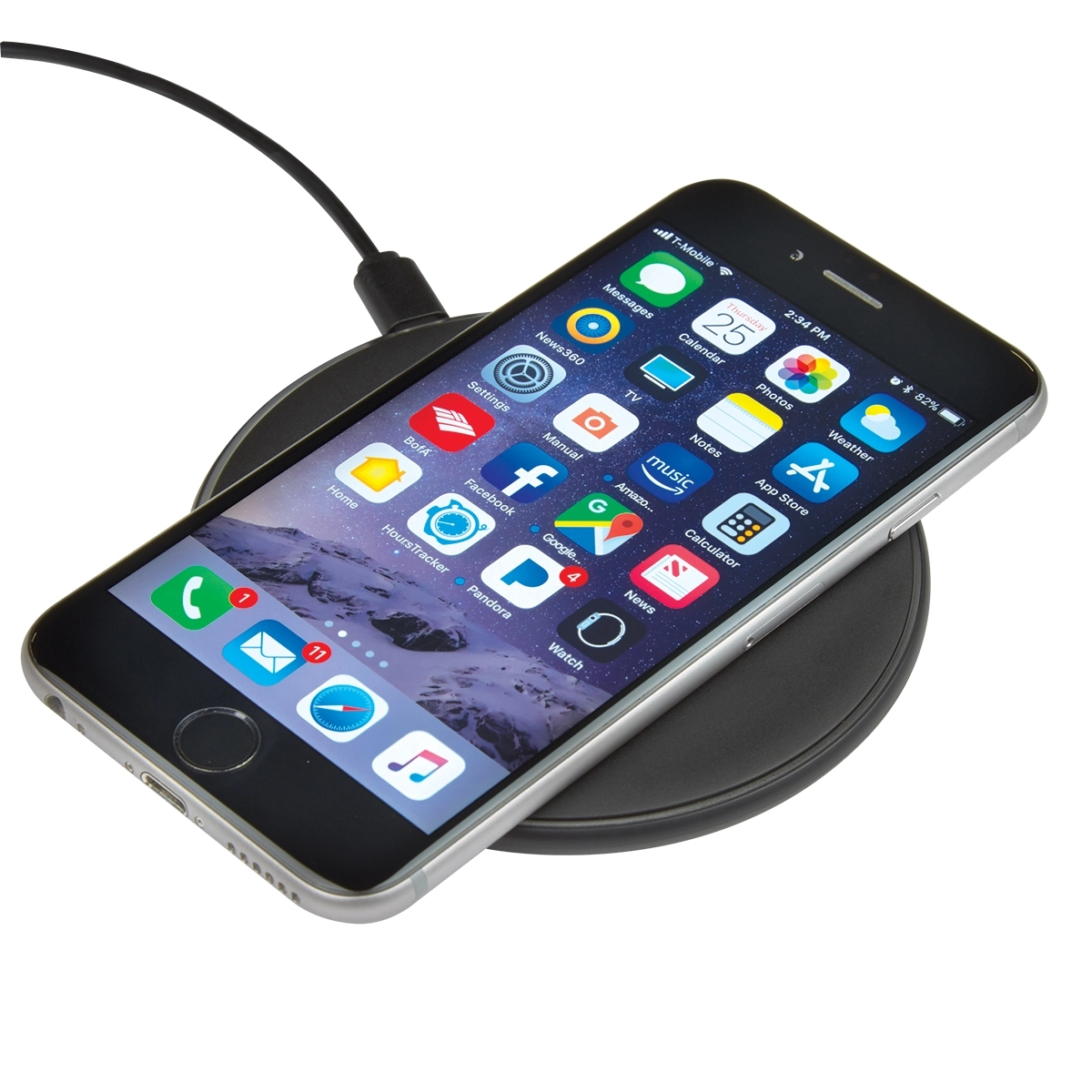 Full Color Qi Wireless Custom Phone Charging Pad Promotional Charger