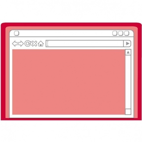 Translucent Red Press n' Stick Custom Calendar - Web Page