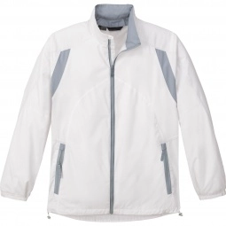 White Men's North End Lightweight Color-Block Custom Jackets