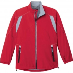 Olympic Red Men's North End Lightweight Color-Block Custom Jackets