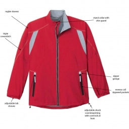 Features - North End Lightweight Color-Block Custom Jackets - Men's