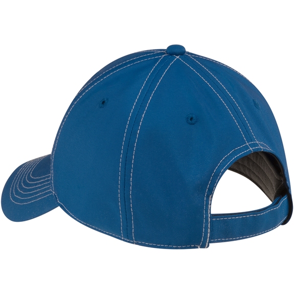 Back Varsity Royal Blue Nike Dri-FIT Swoosh Front Unstructured Custom Caps