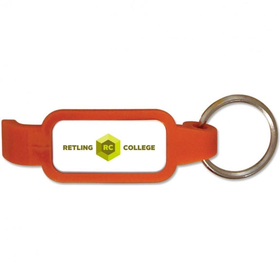 Orange Full Color Stingray Bottle Opener Custom Keychain