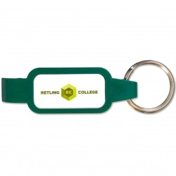 Green Full Color Stingray Bottle Opener Custom Keychain