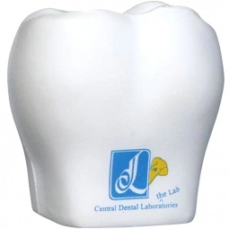 White Custom Tooth Stress Ball - Budget 