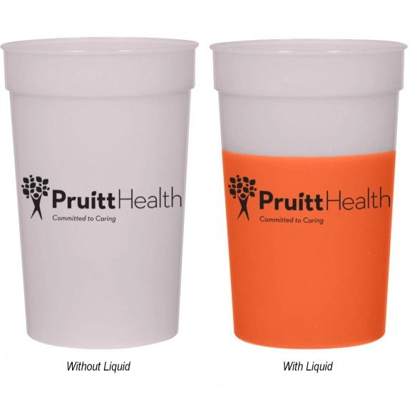 Frosted to Orange - Color Changing Custom Stadium Cup - 22 oz.