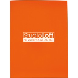 Orange - Gloss Promotional Paper Folder