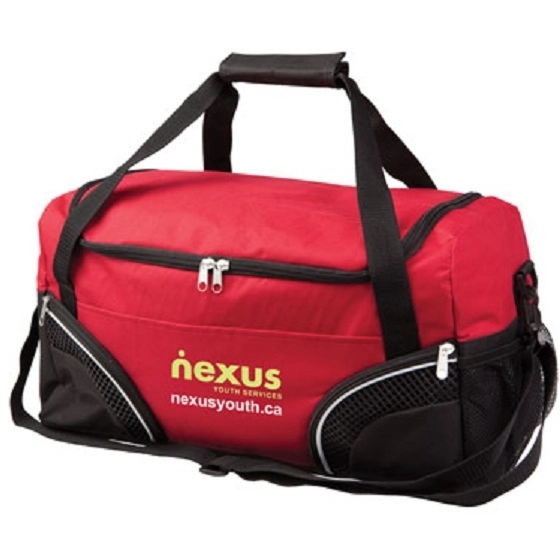 Red All Purpose Sports Custom Duffle Bag - 19"