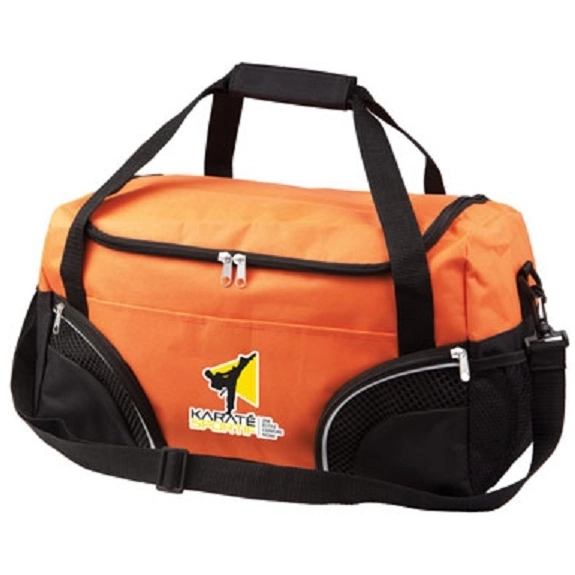 Orange All Purpose Sports Custom Duffle Bag - 19"