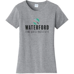 Athletic heather Port & Company&#174; Fan Favorite Custom T-Shirt - Women's
