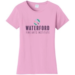 Candy pink Port & Company&#174; Fan Favorite Custom T-Shirt - Women's