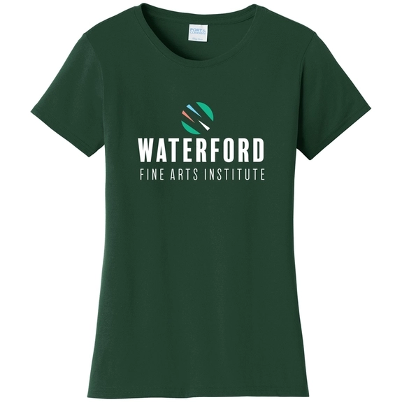 Forest green Port & Company&#174; Fan Favorite Custom T-Shirt - Women's