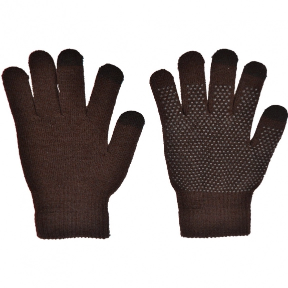 Brown Touchscreen Winter Custom Gloves