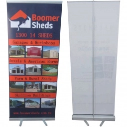 Back - Full Color Retractable Promotional Banner - 33.5"w x 78.75"h