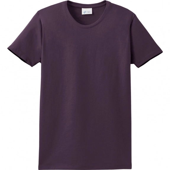 Eggplant Port & Company Essential Logo T-Shirt - Women's - Dark Colors