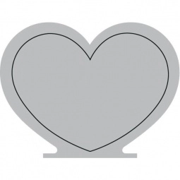 Gray Press n' Stick Custom Calendar - Heart