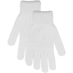 White Acrylic Custom Gloves