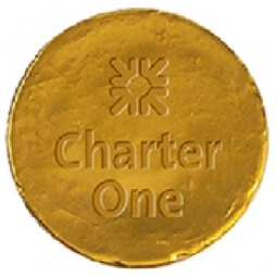 Gold - Foil Wrapped Custom Milk Chocolate Coin