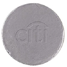 Silver - Foil Wrapped Custom Milk Chocolate Coin