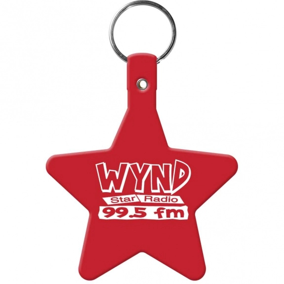 Red Star Soft Personalized Key Tag