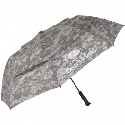 Vented Custom Golf Umbrella w/ Rubber Golf Handle - 58"