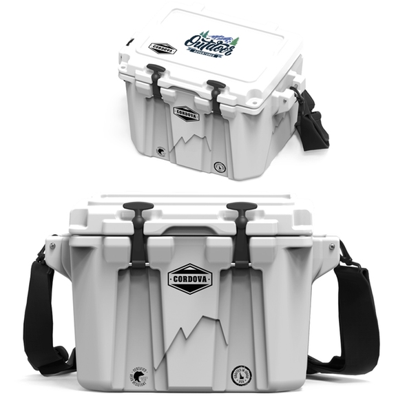 White - Full Color Cordova Outdoors Basecamp Class&#153; Cooler - 20 qt.